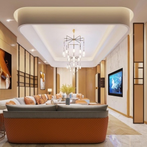 现代商务KTV包房3D模型下载